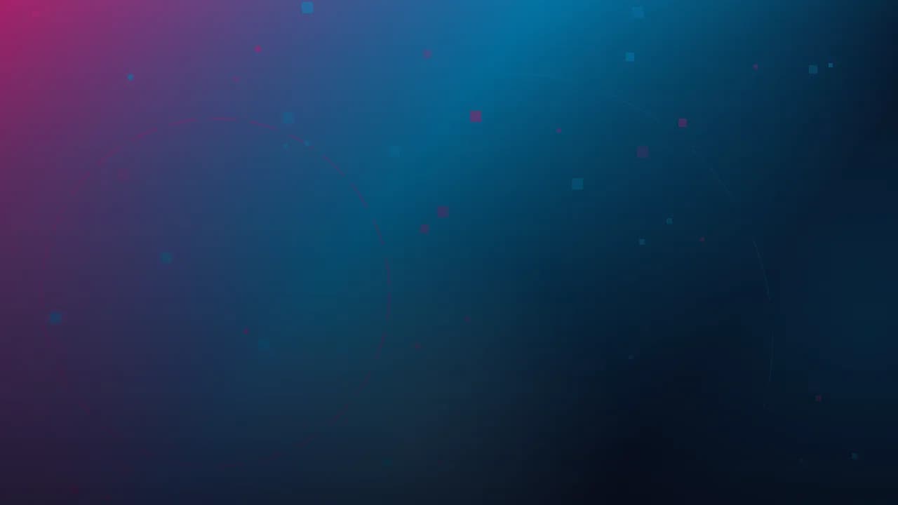 Arte gráfica abstrata do Ciclo Pop: degradê da marca com nebulosas de luz, malha de pixels e arcos concêntricos.