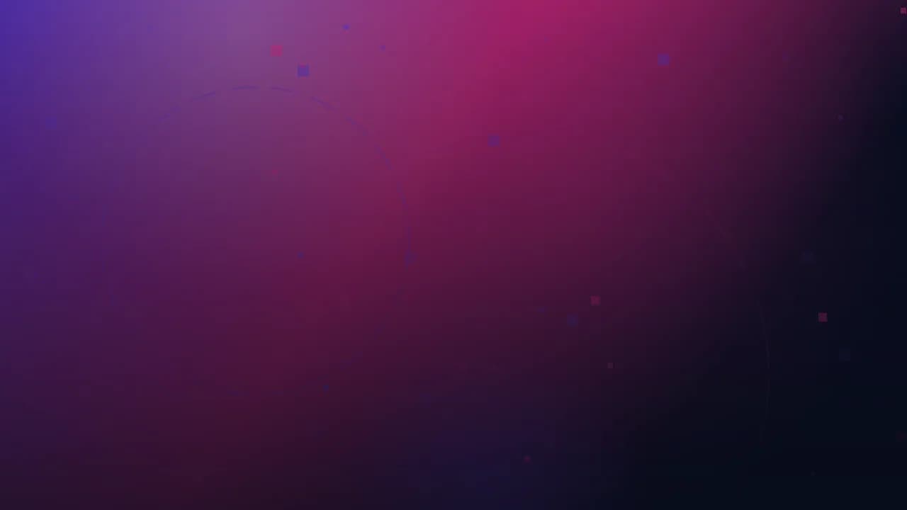 Arte gráfica abstrata do Ciclo Pop: degradê da marca com nebulosas de luz, malha de pixels e arcos concêntricos.