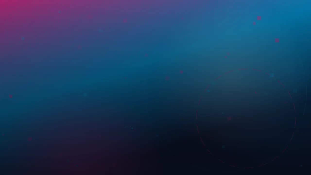 Arte gráfica abstrata do Ciclo Pop: degradê da marca com nebulosas de luz, malha de pixels e arcos concêntricos.