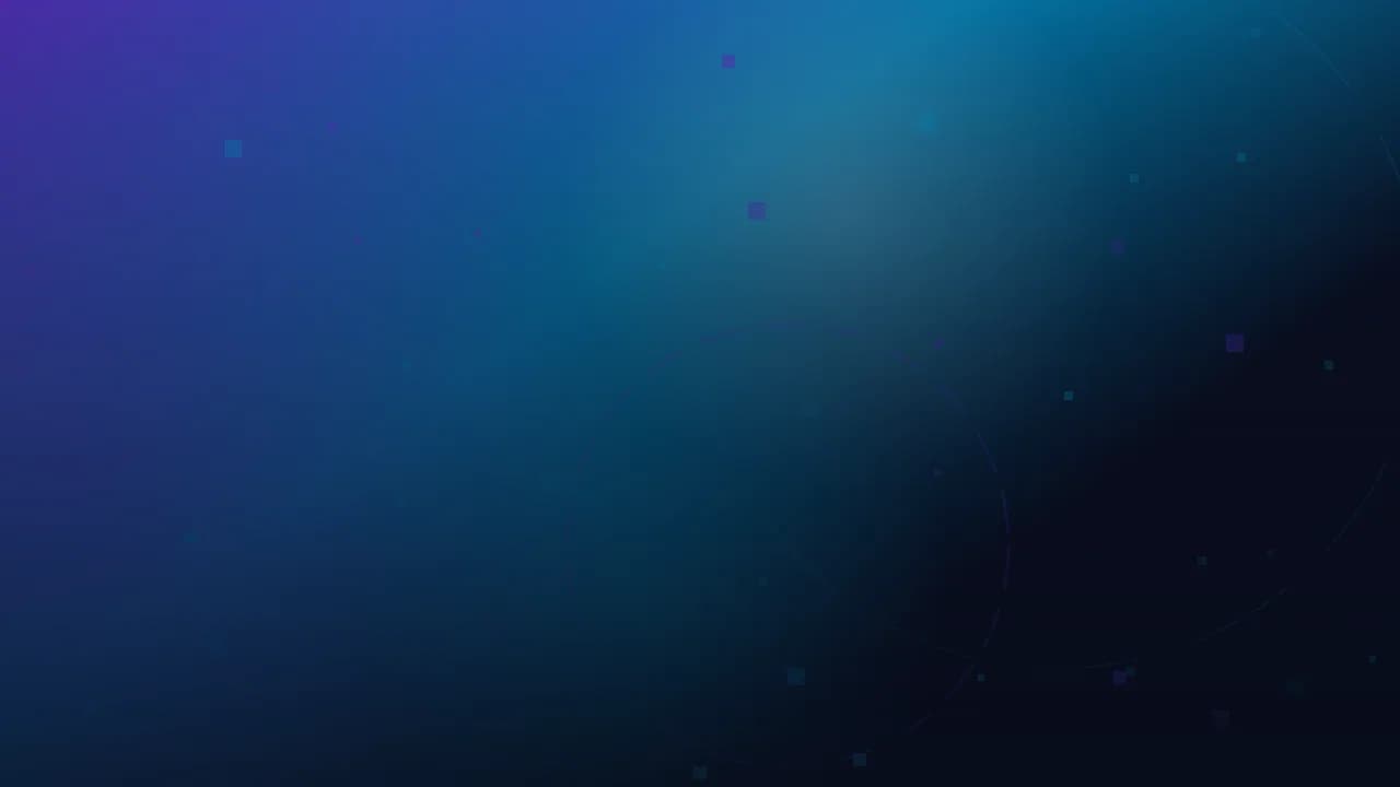 Arte gráfica abstrata do Ciclo Pop: degradê da marca com nebulosas de luz, malha de pixels e arcos concêntricos.