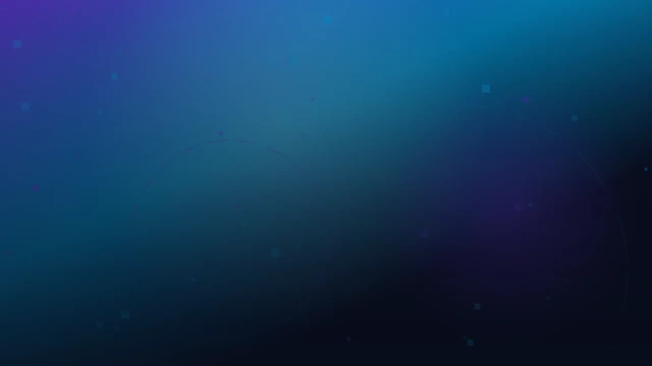 Arte gráfica abstrata do Ciclo Pop: degradê da marca com nebulosas de luz, malha de pixels e arcos concêntricos.