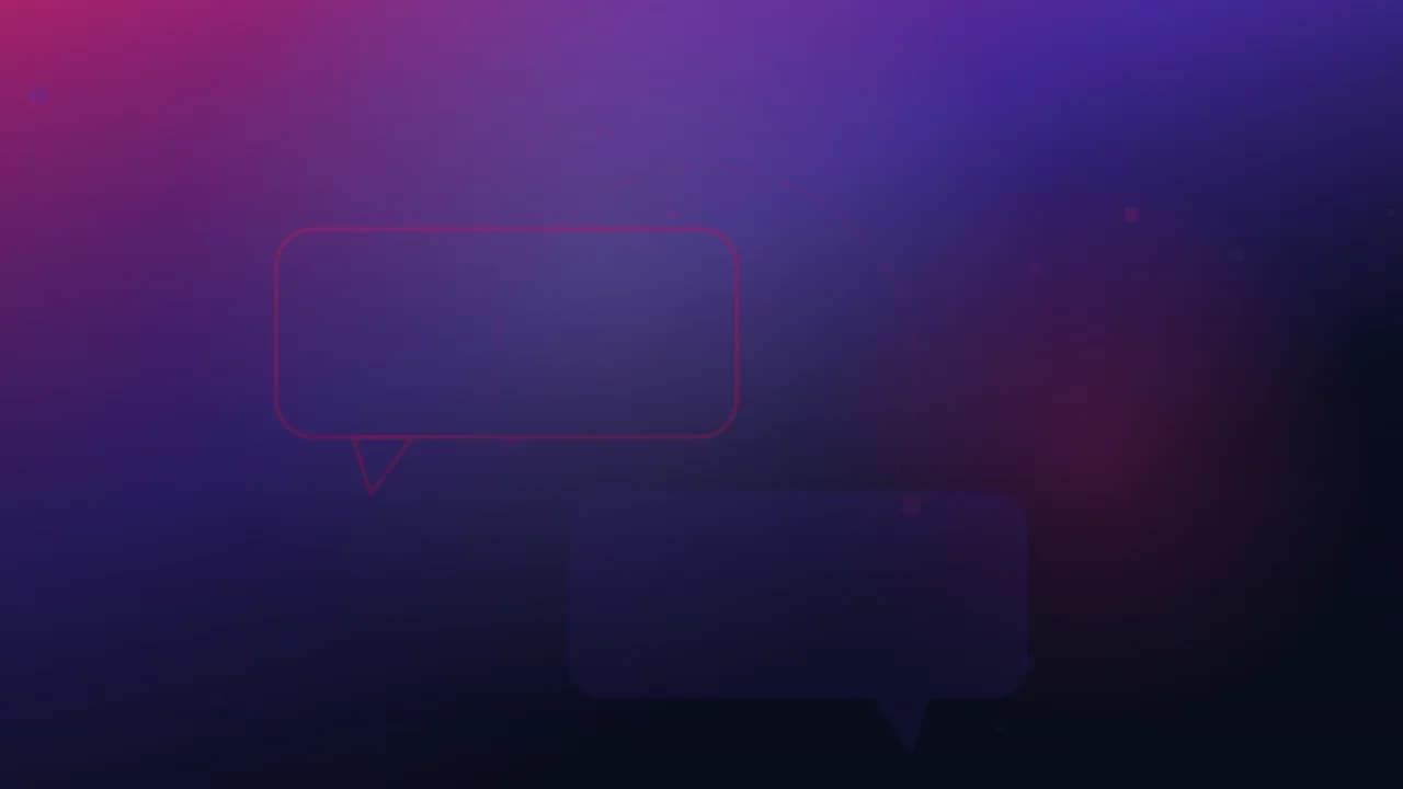 Arte gráfica abstrata do Ciclo Pop nas cores da categoria Opinião: degradê com nebulosas de luz e balões de conversa sobrepostos.