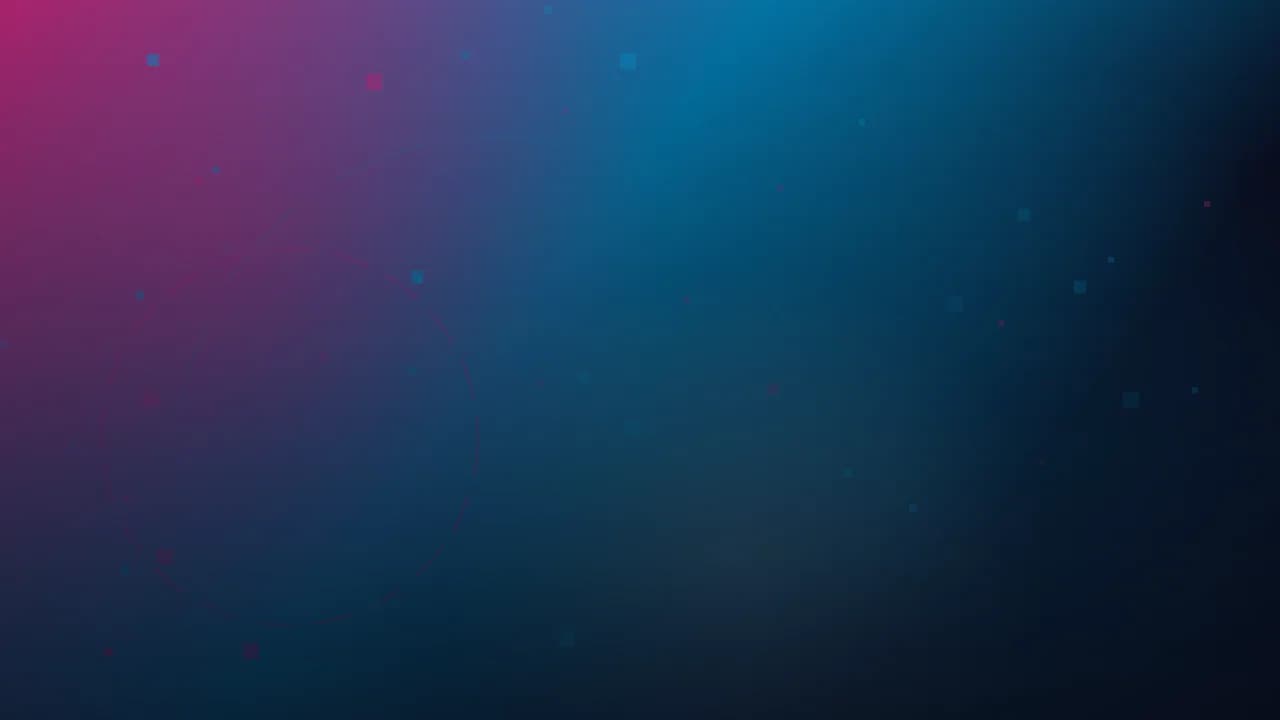 Arte gráfica abstrata do Ciclo Pop: degradê da marca com nebulosas de luz, malha de pixels e arcos concêntricos.